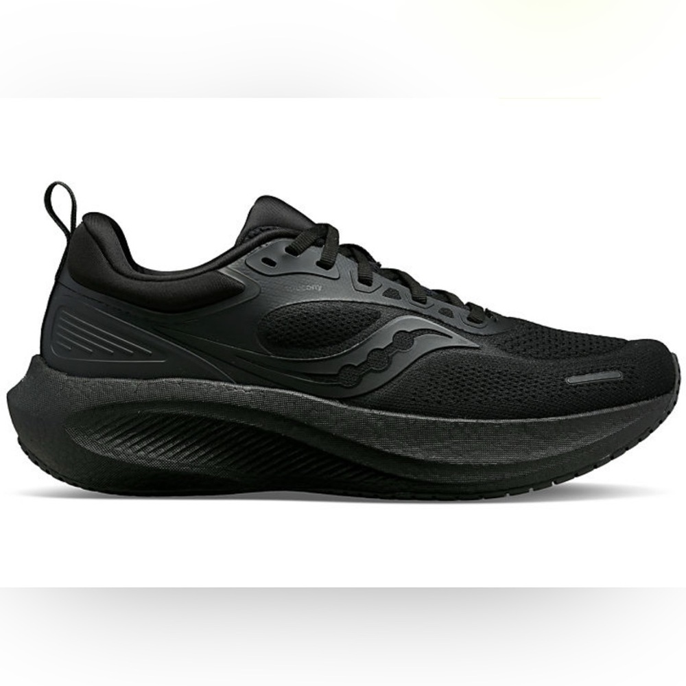 Saucony Surge 3 Solid Black Knit Running Walking Shoes S28215-3 Mens Size 7